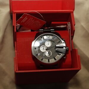 Diesel DZ4282 Chronograph Watch Stainless Steel Men's 10BAR  X Large